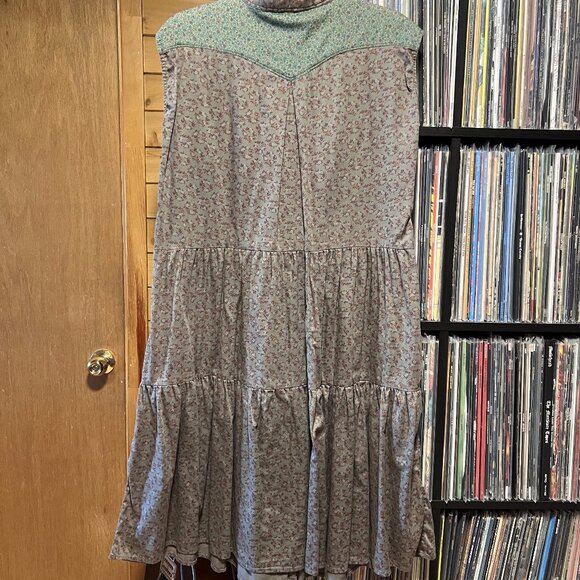 Étoile Isabel Marant Floral Tiered Midi Dress Cotton Size 3 Large - Picture 3 of 12